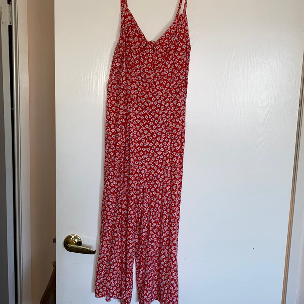 Flower Print Jumpsuit